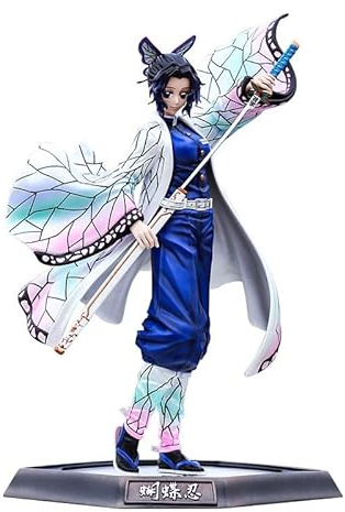 REOZIGN Kochou Shinobu Figur Shinobu Statue Tanjirou Nezuko Actionfiguren, Cartoon-Sammlung, Geburtstagsgeschenk, PVC-Figur, 30 cm