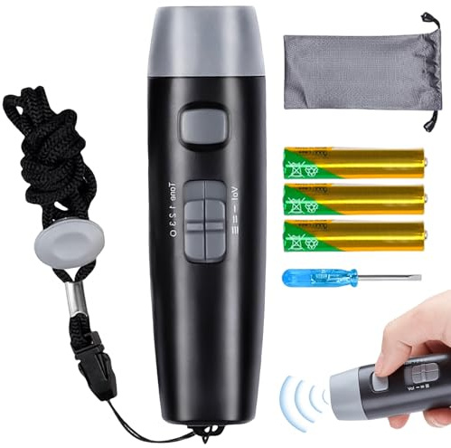 Silbato electrónico, Silbato de árbitro Profesional Camping y Actividades al Aire Libre, Silbato electrónico con Tonos Ajustables Silbato de Mano electrónic Silbato electrónico