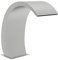 Coavain Wasserfall für Pools 22x60x70 cm Edelstahl Chlorwasserbeständig Brunnen für Terrasse Swimmingpools Außendekoration Gartenteiche Fontäne Schwimmbad Gleichmäßigen Wasserfluss