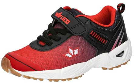 Lico Unisex Kinder Barney Vs Hallenturnschuhe, Rot Schwarz Weiss, 40 EU