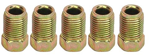 Raccords de Conduite de Frein en Métal Robuste, 30 Pièces, 3/8 Pouces 24 Filetages, Compatibles avec Tube de Conduite de Frein 3/16 Pouces, Connexions de Conduite de Frein Fiables