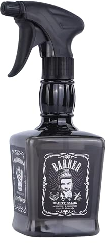 VAIN 650ml Continuous Mist Spray Bottle for Plants, Hair, Cleaning, Water Bottle Sprayer for Hair Salon Plants Cleaning Barber Face Moist Hairdressing ironing Gardening and Plant Pet (Black)