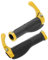 BULLSPANN 1 Satz Fahrradgriffe, rutschfeste ergonomische Fahrradgriffe, Kuhhorn-Fahrradlenkergriffe für E-Bike Trekking Bike MTB, Gelb