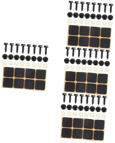 Amosfun 32 Set Kit Viti per Targhe Inossidabile Fissaggio Sicuro e Facile Installazione Compatibile con Vari Auto e Suv