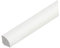 13mm uPVC Quadrant Trim Gap Filling Window Door 1M Plastic Skirting Board TMW Profiles (White)