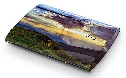 Skins4u Aufkleber Design Schutzfolie Vinyl Skin kompatibel mit Sony PS3 PlayStation 3 Super Slim Sunset