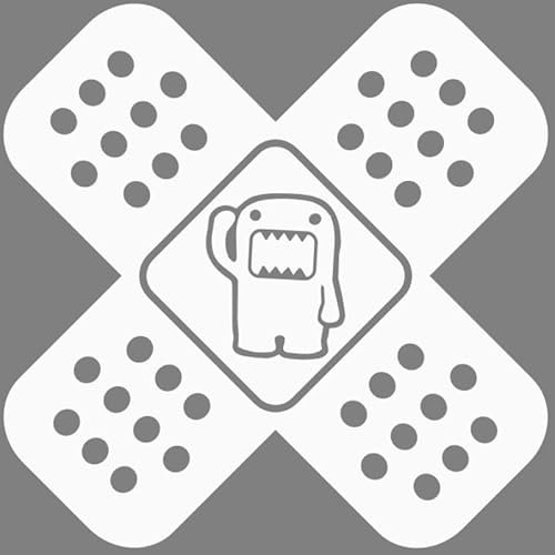 Decus DOMO KUN PFLASTER Kreuz XL 1025 (weiß) // Sticker OEM JDM Style Aufkleber