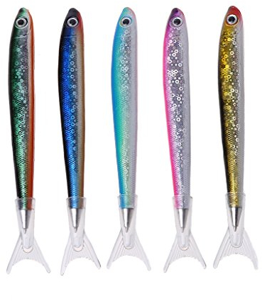 Lyguy Kugelschreiber, kreativer Fisch, Ocean Signature für Schreibwaren, Schule, Bürobedarf, Schwarz