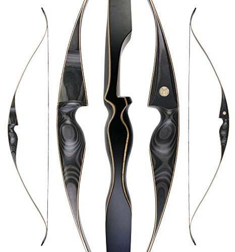Jackalope Recurvebogen Obsidian One Piece 62 Zoll 20-50 lbs Rechtshand (40 lbs - Speed)