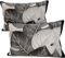 PETTI Artigiani Italiani - Coppia di Federe Cuscino 50x80 cm in Microfibra, Cuscini Arredo Camera da Letto, Divano, Salotto, Set 2 Fodere Copricuscino, Federa Tropical Nero A, 100% Made in Italy