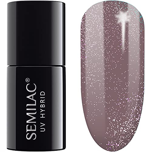 Semilac UV Nagellack Hybrid 322 Shimmer Dust Brown 7ml