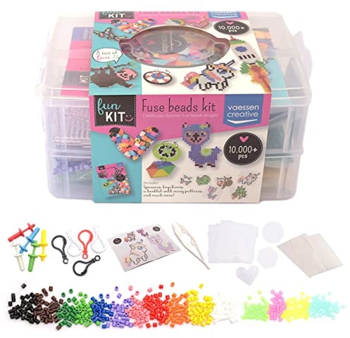 Vaessen Creative Kunststoff Bügelperlenset, Verschieden