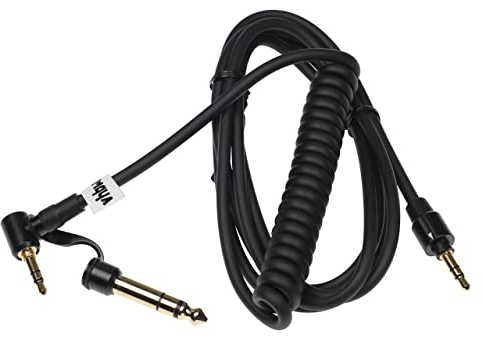 vhbw cavo audio AUX compatibile con Monster Beats by Dr. Dre Mixr, Pro, Solo, Studio cuffie - Con jack da 3,5 mm a 6,3 mm, 150 cm, Nero