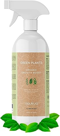 1L Abono Líquido Orgánico Plantas Verdes - Hojas y Raices más Sanas, Fuertes y Vigorosas - Estimulador Crecimiento y Bioestimulante - Interior y Exterior - Spray Listo Para Usar