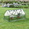 Mini Serra da Balcone/Terrazza per Piante e Fiori (LxPxA) 120 x 60 x 60 cm Telaio in Acciaio, Copertura in PVC Trasparente - Forma di Casetta
