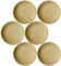 Leonardo Matera Keramik-Teller 6er Set, mikrowellengeeignet, spülmaschinengeeignete Speise-Teller beige, Ess-Teller mit Rand Ø 16,3 cm 018371