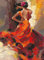 Puzzle Adulte 1500 pièces Peinture à l'huile Robe Rouge Femme Jouet Puzzle Relaxant
