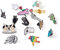 pandahall Lot de 15 broches en émail pour décoration de vêtements, pulls, chemises, vestes, sacs à dos, chapeaux Couleur mélangée #7