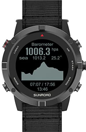 Irfora Orologio sportivo, GPS sportivo, fitness tracker da polso con cardiofrequenzimetro, impermeabile 100 m, per corsa, nuoto, arrampicata