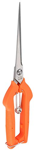 Gartenschere 9,8 Zoll Gerade Edelstahlklinge Obstpflückschere | Ergonomisches Griffdesign, Integrierte Rückholfeder, Müheloses Trimmen, Geeignet Bei Arthritis, Präzisionsschliff