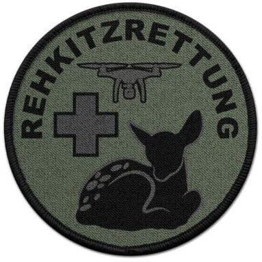 Patch Rehkitzrettung Tarn Version Drohne Rehkitz Landwirt Wärmebildkamera #40650
