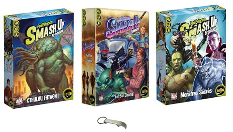 Set Smash Up macht Kino + Cthulhu + heilige Monster + 1 Decap Blumie (Cinema + Monster + Cthulhu)
