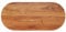vidaXL Tischplatte, Holzplatte Holztischplatte Oval, Möbelplatte Platte für Beistelltisch Bartisch, Massivholzplatte Schreibtischplatte Ersatzplatte, 110x50x3,8cm Massivholz Akazie