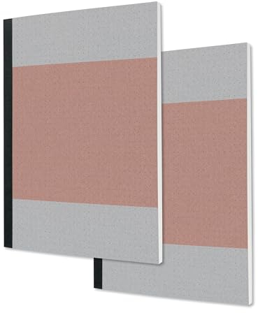 SIGEL SN300 Notizbuch A5 Dot-Lineatur aus Recyclingpapier, 2 Stück, hoher Weißegrad, 200 Seiten, vegan, FSC-zertifiziert, Cover aus Karton