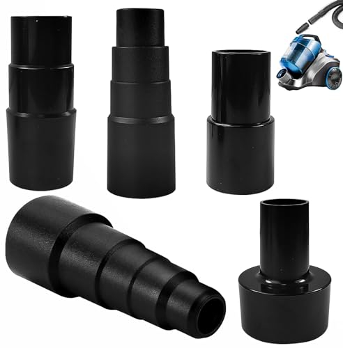 5 Stücke Staubsauger Adapter, Verschiedene Größen zur Auswahl, Effiziente Reinigung, Schlauchadapter, Reduziert Staub- und Schadstoffemissionen, Staubsaugeradapter, für Staubsaugerrohr
