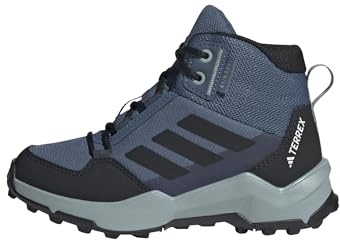 adidas Unisex Kids Terrex AX4R MID RAIN.RDY Hiking Shoes, Wonder Steel/core Black/Magic Grey, 6 UK