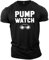 GYMTIER Pump Watch Men's Gym T-Shirt Bodybuilding Training Workout Lifting Top Clothing, Black, 5XL