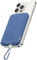 Charmast Mini Powerbank, PD 20W 10000mAh Power Bank mit integriertem USB-C Kabel, Klein Aber Stark Anti-Rutsch Externe Handyakkus Kompatibel mit iPhone 16/15/14/13/12 Pro Max Plus Samsung usw.(blau)