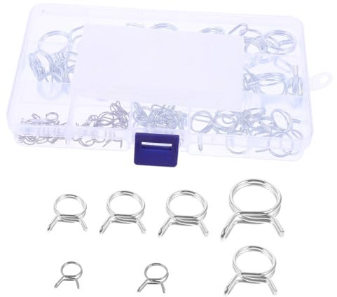 Homoyoyo 70stücke Schlauchklemmen Aus Stahl Für Kraftstoffleitungen Vakuumschläuche Und Rohre Befestigungsklemmen Für Schlauchbefestigungen Schlauchschellen Federschlauchschellen