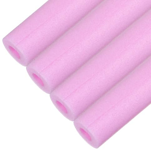 M METERXITY 4 Pcs Tube d'Isolation en Mousse pour Tuyau, 17 x 2.4(L x OD) Couvre-Tuyaux en Mousse, Protection en Mousse Pré-Fendue pour Rembourrage/Protection des Bords d'Angle [Rose]
