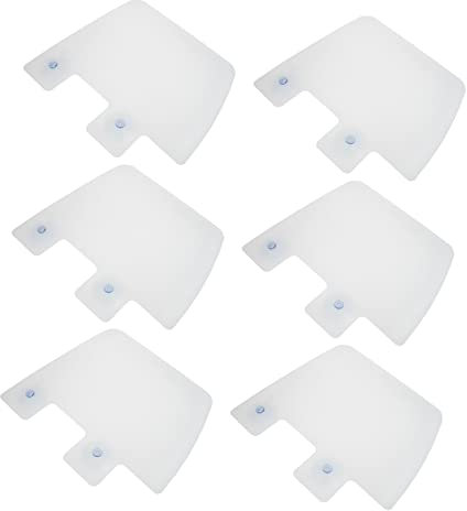 Cabilock 6piezas Protector Salpicaduras Fregadero Ventosas Ajustables Transparente Protección Cocina