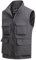 MeiLayM Herren Outdoor Weste Anglerweste mit Vielen Taschen Schnelltrocknende Sport Weste Atmungsaktiv Freizeitweste Leicht Multifunktionsweste Jagd Fotografie Ärmellos Jacke Grau,L