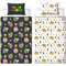 Nintendo Super Mario Offizielles Einzel-Bettwäsche-Set mit Mario, Luigi und Bowser-Design, schwarz, wendbar, 2-seitig, offizielles Merchandise-Produkt, inklusive passendem Kissenbezug