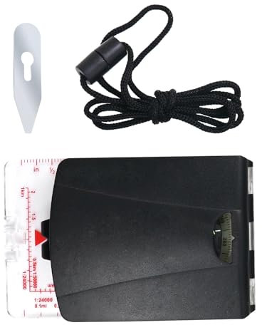 Yooghuge Outdoor Camping Orientierungsgebietskarte Kompasse Sichtung Von Glaskompassen Mit Verstellbarer Deklination Und Nackengurt Einfach Gebrauchte Gebrauchte