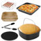Set Di Accessori Per Friggitrice Ad Aria Calda, Senza Bpa, Accessorio Per Friggitrice Ad Aria Calda, Adatto Per Philips Airfryer XXL 7,2L, 8,3L, Cosori Philips Ninja Cecotec 5,5L, 6L, 6,2L, 6,5L