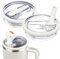Poraceous 2 Pcs Tapas para Stanley Cup, Tapa a Prueba De Fugas para Stanley Cup 40 oz, con 2 Pajillas, Reutilizables, Taza con Tapas de Repuesto, Accesorios Stanley Cup Tapas de Repuesto, Beige