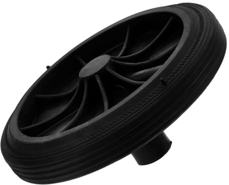 TIDTALEO Garbage Can Wheel Replacement 80-240l Solid Axle Trash Can Accessories Outdoor Bin Pulley Universal Fit for Wheelie Bins with Random Color