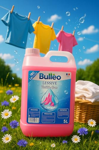 Lessive 5L Chewing-Gum – 180 Lavages Pop et Parfumés !