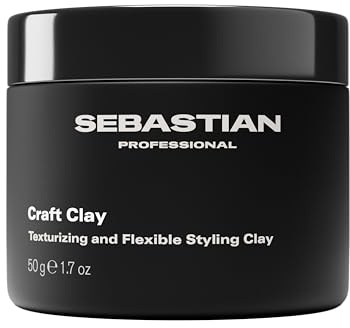 Sebastian Professional Craft Clay Texturizing & Flexible Styling Clay – Mattes Haarwachs - definiert Textur, verleiht Volumen & flexiblen Halt, ideal für kurze & mittellange Haare - 50 ml