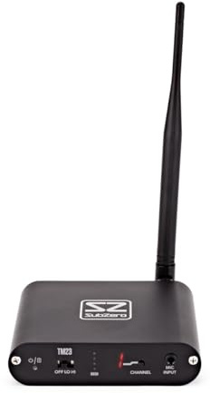 SubZero UHF 3-Kanal Silent Disco-Sender | Kristallklares Audio bis 500m Reichweite, batteriebetrieben für flexible Veranstaltungen, unbegrenzte Kopfhörerkonnektivität