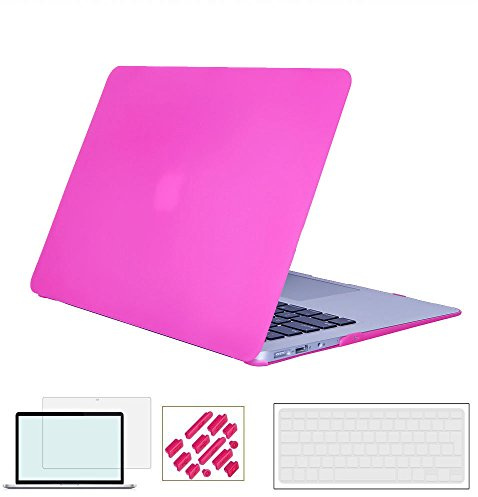 RYGOU Macbook Pro 15''Case 2016, (4 en 1 Bundle) Hard Shell con Teclado de Cubierta Protector de Pantalla y Antidust Plug para Nuevo Macbook Pro 15 Pulgadas con Touch Bar Modelo: A1707