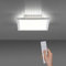 SellTec LED Panel flach 30x30 dimmbare Deckenlampe mit indirekter Deckenbeleuchtung | Farbtemperatur mit Fernbedienung einstellbar, warmweiss - kaltweiss | Decken-Leuchte für Wohnzimmer, Küche Bad