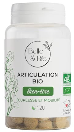 Belle&Bio - Articulation Bio - 120 gélules - Articulation - Certifié Bio par Ecocert - Harpagophytum, Cassis et Bambou - Fabriqué en France