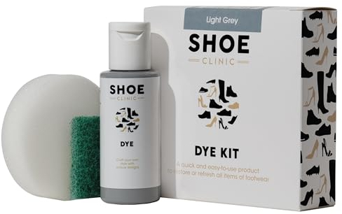 Shoe Clinic Shoeck-Light Grey, Tinte para Zapatos Unisex Adulto, Gris Claro, Talla única