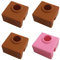 AFUNTA 3D Drucker Socken Kompatibel MK7 MK8 MK9 Makerbot Heizblock, Hohe Temperaturbeständigkeit Silikon Schutzhülle für 3D Drucker Extruder - 3 Kaffee & 1 Rosa