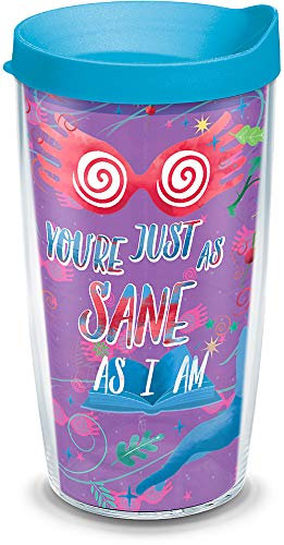 Tervis 1314601 Harry Potter - Luna Quote Insulated Tumbler with Wrap and Lid, Tritan, 16 Fluid_Ounces, Clear